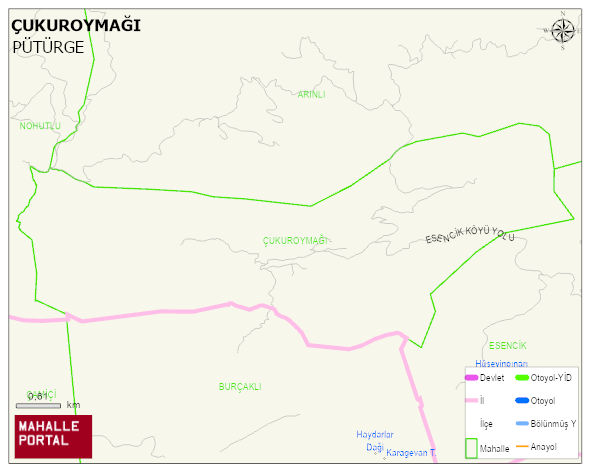ÇUKUROYMAĞI Mahallesi Haritası | Sayısal Bölge Görünümü