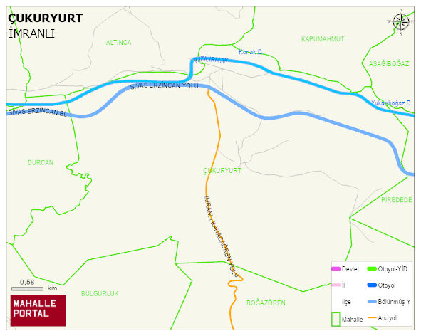 ÇUKURYURT Köyü Haritası | Coğrafi Yapı ve Detaylı Haritası