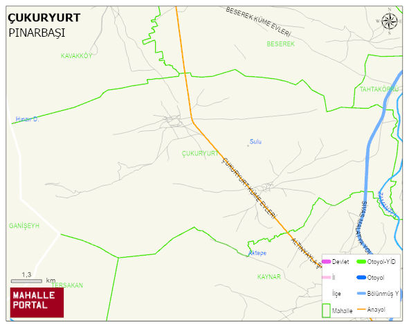 ÇUKURYURT Mahallesi Haritası | Güncel Mahalle ve Köy Haritası