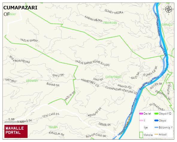 CUMAPAZARI Mahallesi Haritası | Mahalle ve Köy Sınırı