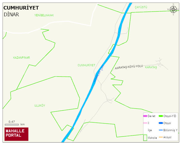CUMHURİYET Köyü Haritası | İnteraktif Köy ve Mahalle Sınırları