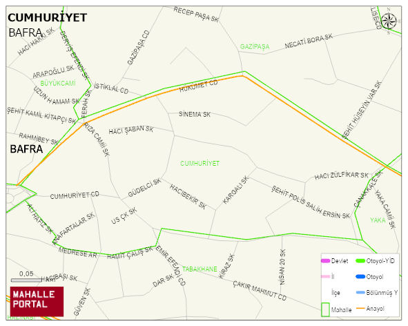 CUMHURİYET Mahallesi Haritası | Mahalle Sokak Haritası