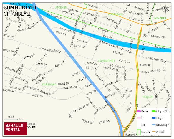 CUMHURİYET Mahallesi Haritası | İnteraktif Köy ve Mahalle Sınırları