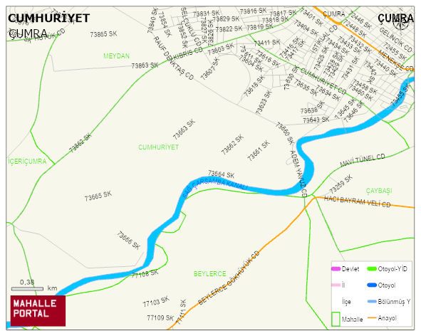 CUMHURİYET Mahallesi Haritası | Detaylı Köy ve Mahalle Görünümü