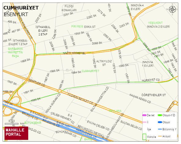 CUMHURİYET Mahallesi Haritası | Detaylı Köy ve Mahalle Görünümü