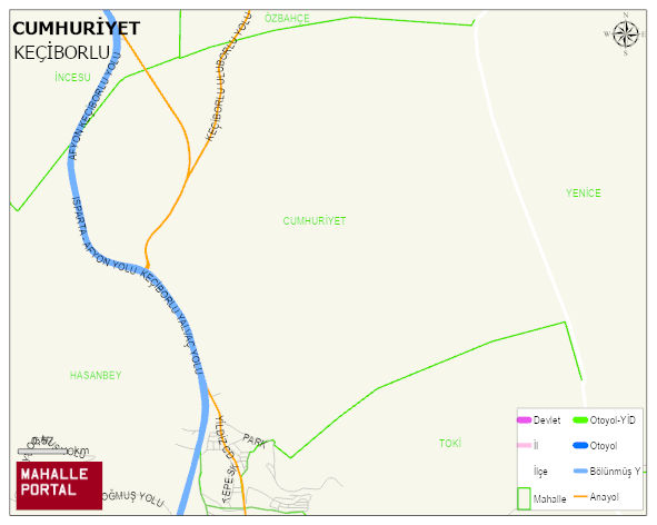 CUMHURİYET Mahallesi Haritası | İnteraktif Köy ve Mahalle Sınırları