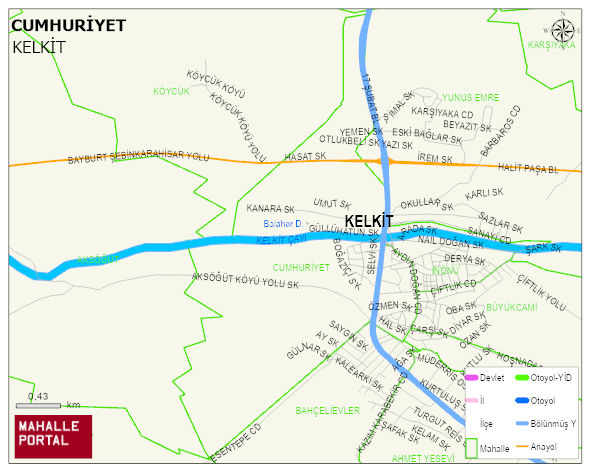 CUMHURİYET Mahallesi Haritası | Detaylı Köy ve Mahalle Görünümü