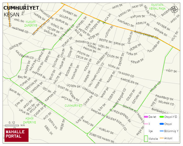 CUMHURİYET Mahallesi Haritası | Mahalle Sokak Haritası