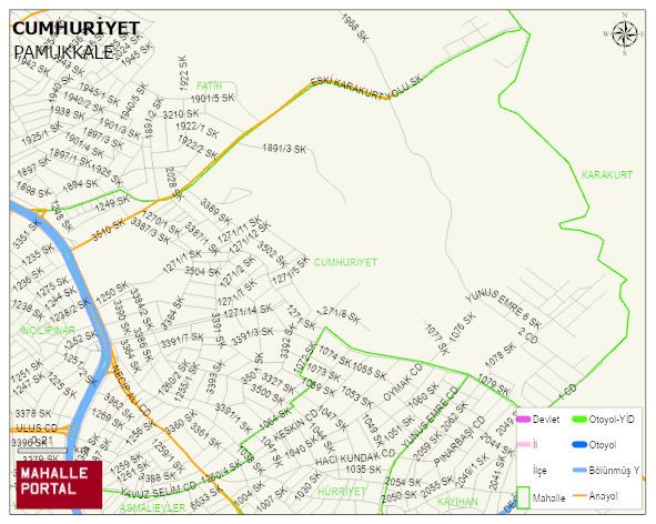 CUMHURİYET Mahallesi Haritası | Detaylı Köy ve Mahalle Görünümü
