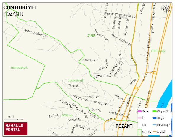 CUMHURİYET Mahallesi Haritası | Güncel Mahalle ve Köy Haritası