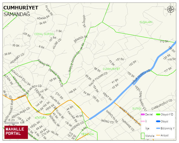 CUMHURİYET Mahallesi Haritası | Sayısal Bölge Görünümü