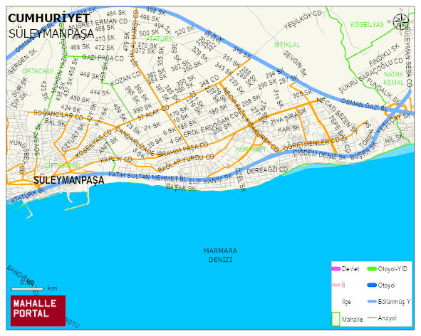 CUMHURİYET Mahallesi Haritası | Yükselti ve Doğa Özellikleri