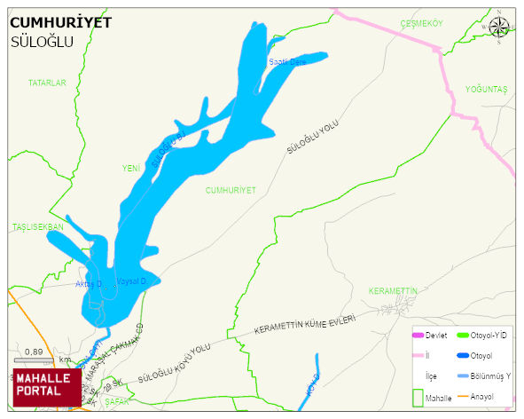 CUMHURİYET Mahallesi Haritası | Coğrafi Yapı ve Detaylı Haritası
