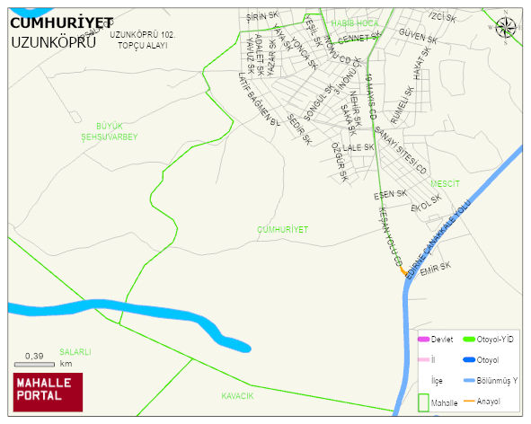 CUMHURİYET Mahallesi Haritası | Sayısal Bölge Görünümü
