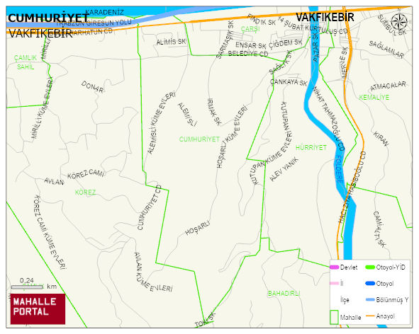 CUMHURİYET Mahallesi Haritası | İnteraktif Köy ve Mahalle Sınırları