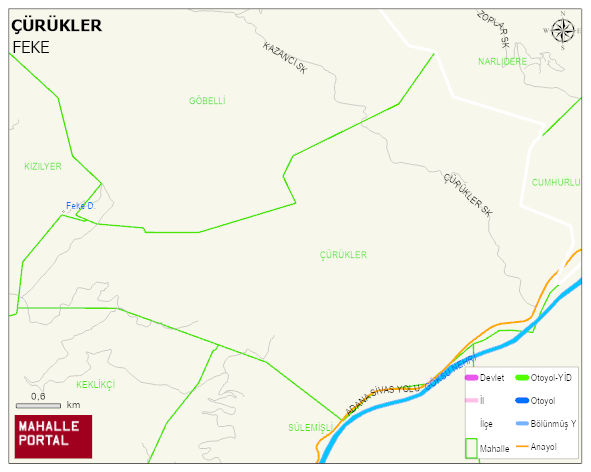 ÇÜRÜKLER Mahallesi Haritası | Güncel Mahalle ve Köy Haritası