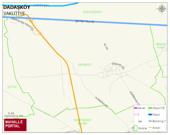 DADAŞKÖY Mahallesi Haritası | İnteraktif Köy ve Mahalle Sınırları