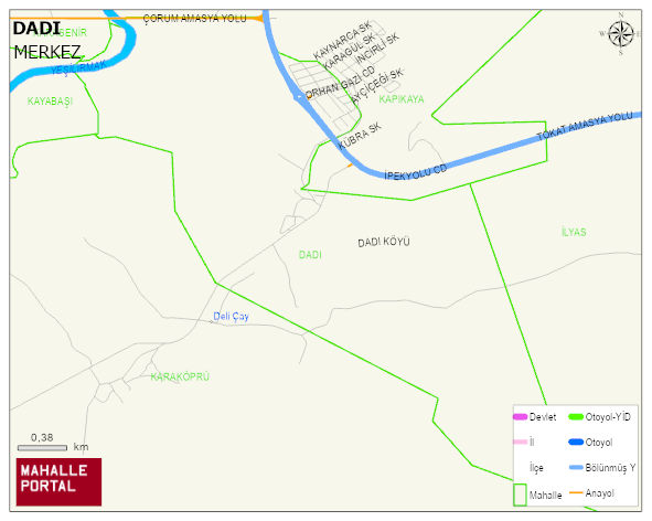 DADI Köyü Haritası | Mahalle Sokak Haritası