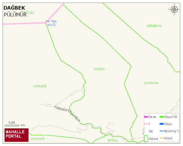 DAĞBEK Köyü Haritası | Güncel Mahalle ve Köy Haritası
