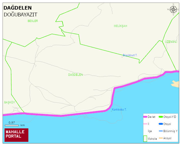 DAĞDELEN Köyü Haritası | Güncel Mahalle ve Köy Haritası