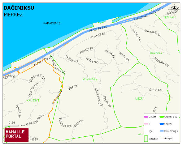 DAĞINIKSU Mahallesi Haritası | Uydu Görüntüsü ve Harita Detayları