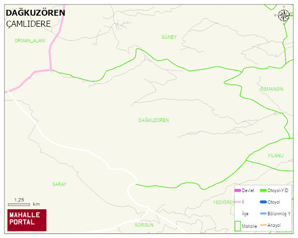 DAĞKUZÖREN Mahallesi Haritası | Uydu Görüntüsü ve Harita Detayları