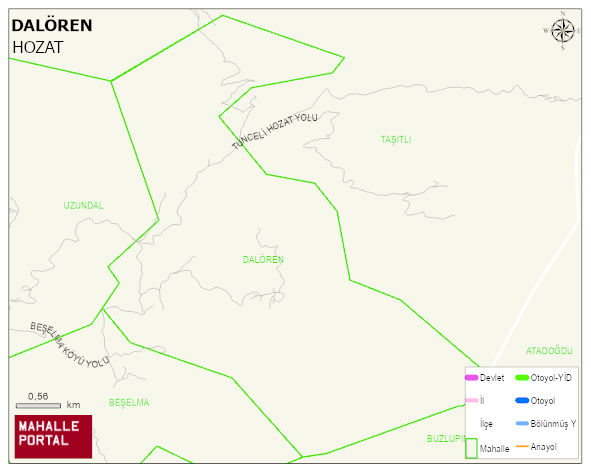 DALÖREN Köyü Haritası | Detaylı Köy ve Mahalle Görünümü