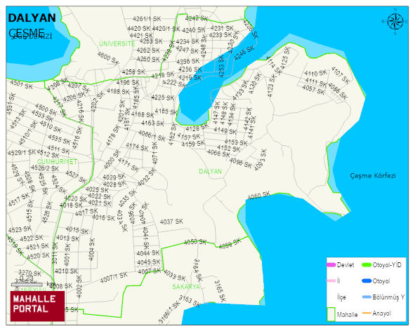 DALYAN Mahallesi Haritası | Uydu Görüntüsü ve Harita Detayları