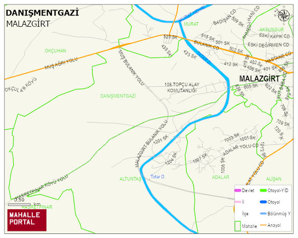 DANIŞMENTGAZİ Mahallesi Haritası | Mahalle Sokak Haritası