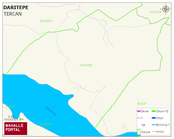 DARITEPE Köyü Haritası | İnteraktif Köy ve Mahalle Sınırları