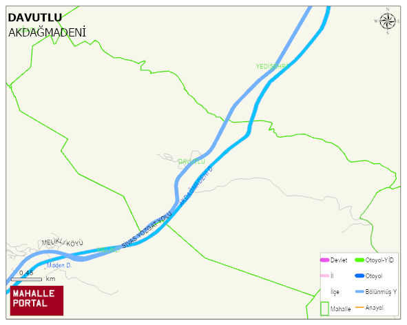 DAVUTLU Köyü Haritası | İnteraktif Köy ve Mahalle Sınırları