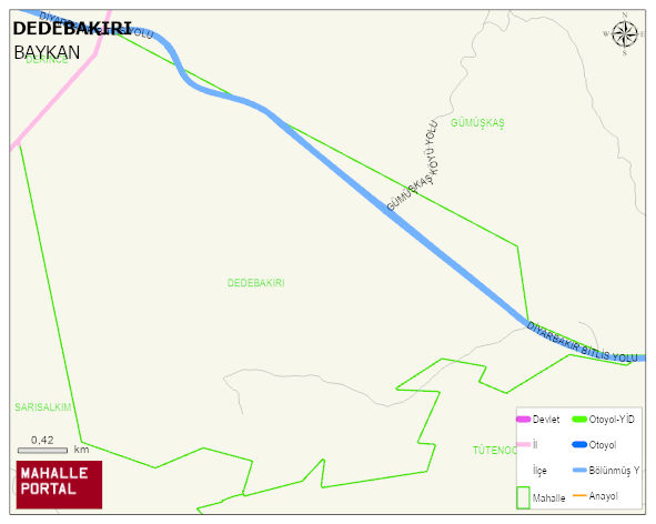 DEDEBAKIRI Köyü Haritası | Coğrafi Yapı ve Detaylı Haritası