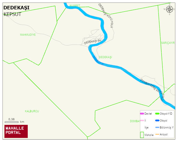 DEDEKAŞI Mahallesi Haritası | Detaylı Köy ve Mahalle Görünümü