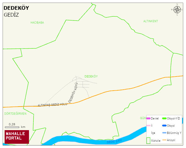 DEDEKÖY Köyü Haritası | Detaylı Köy ve Mahalle Görünümü