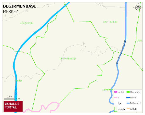 DEĞİRMENBAŞI Köyü Haritası | Güncel Mahalle ve Köy Haritası