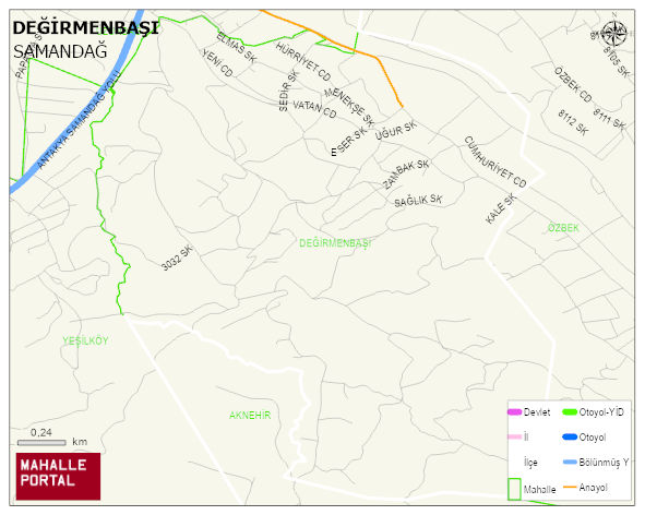 DEĞİRMENBAŞI Mahallesi Haritası | Uydu Görüntüsü ve Harita Detayları