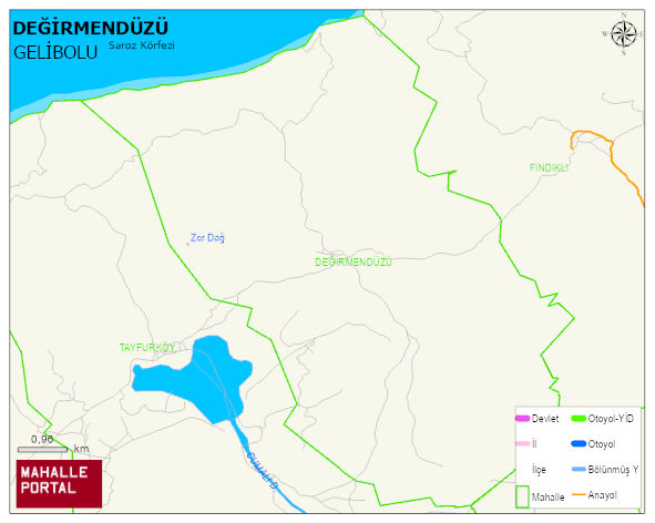 DEĞİRMENDÜZÜ Köyü Haritası | Coğrafi Yapı ve Detaylı Haritası
