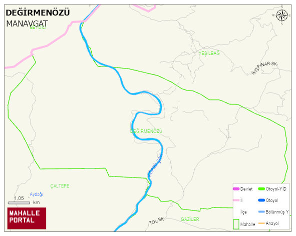 DEĞİRMENÖZÜ Mahallesi Haritası | Detaylı Köy ve Mahalle Görünümü