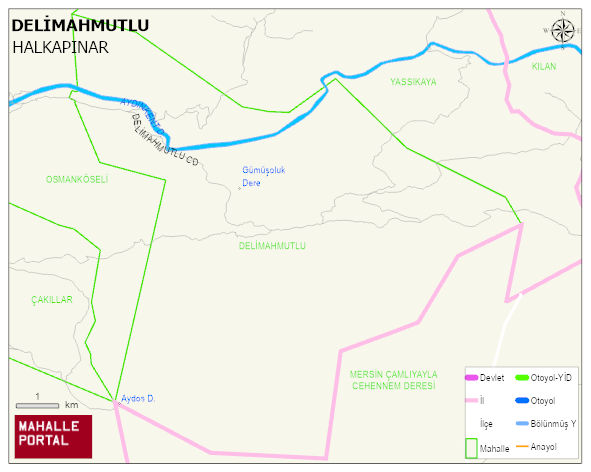 DELİMAHMUTLU Mahallesi Haritası | Güncel Mahalle ve Köy Haritası