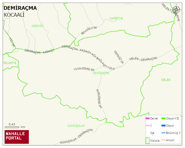DEMİRAÇMA Mahallesi Haritası | Uydu Görüntüsü ve Harita Detayları