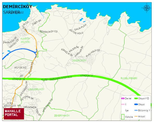 DEMİRCİKÖY Mahallesi Haritası | Güncel Mahalle ve Köy Haritası