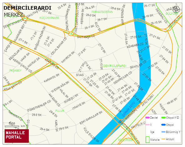 DEMİRCİLERARDI Mahallesi Haritası | Mahalle Sokak Haritası