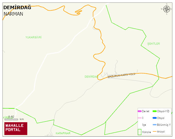 DEMİRDAĞ Mahallesi Haritası | Detaylı Köy ve Mahalle Görünümü