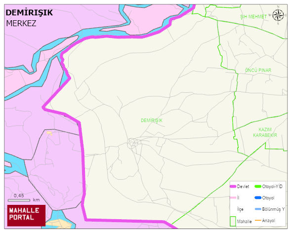 DEMİRIŞIK Köyü Haritası | Coğrafi Yapı ve Detaylı Haritası