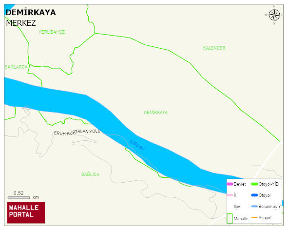 DEMİRKAYA Köyü Haritası | Coğrafi Yapı ve Detaylı Haritası