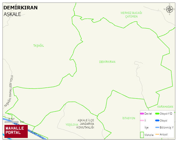 DEMİRKIRAN Mahallesi Haritası | Dağlar, Ovalar ve Akarsu Bilgileri