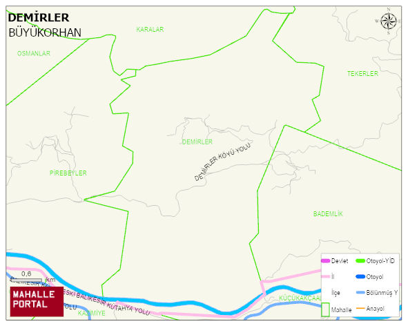 DEMİRLER Mahallesi Haritası | Detaylı Köy ve Mahalle Görünümü