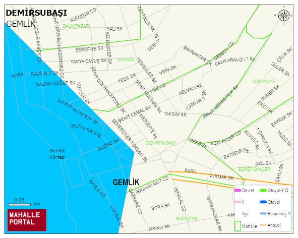 DEMİRSUBAŞI Mahallesi Haritası | Güncel Mahalle ve Köy Haritası