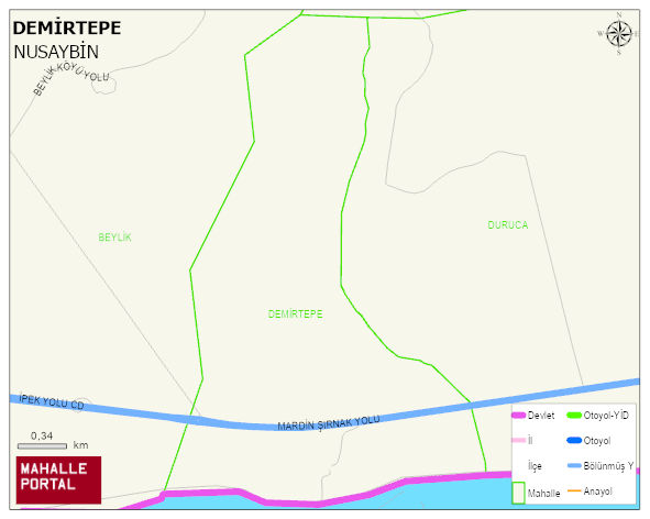 DEMİRTEPE Mahallesi Haritası | İnteraktif Köy ve Mahalle Sınırları