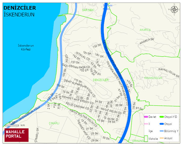 DENİZCİLER Mahallesi Haritası | Güncel Mahalle ve Köy Haritası